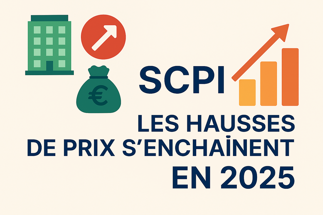 SCPI : les hausses de prix s’enchaînent en 2025 — un signal fort pour les investisseurs