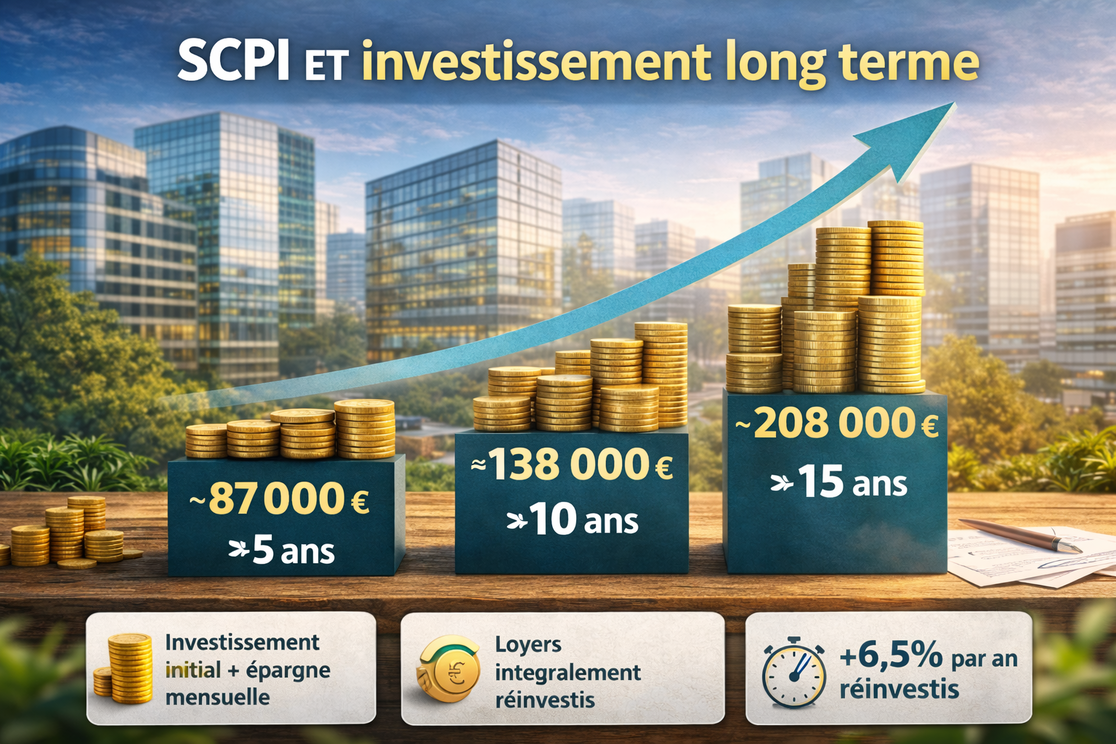 SCPI et long terme : pourquoi le temps est l’allié de l’investisseur