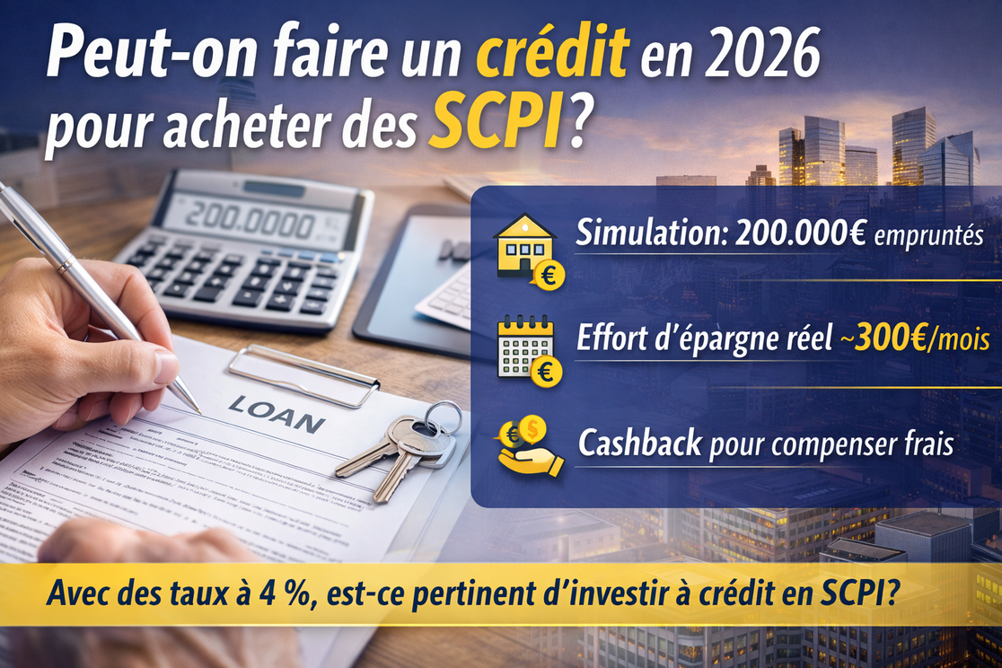 Peut-on faire un crédit en 2026 pour acheter des SCPI ?