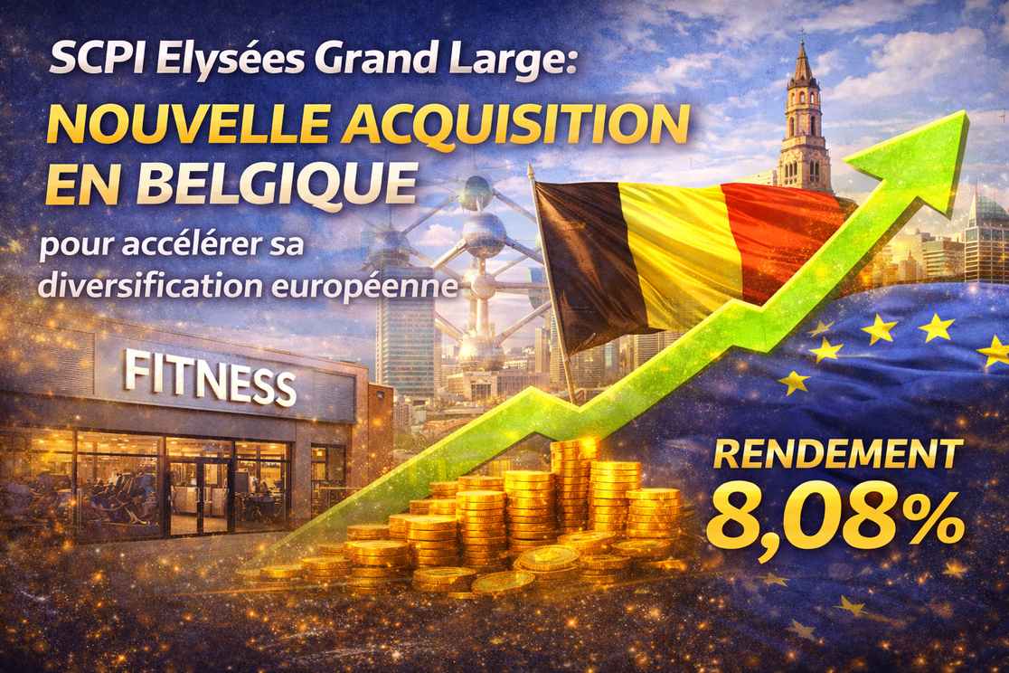 SCPI Elysées Grand Large : une nouvelle acquisition en Belgique pour accélérer sa diversification européenne