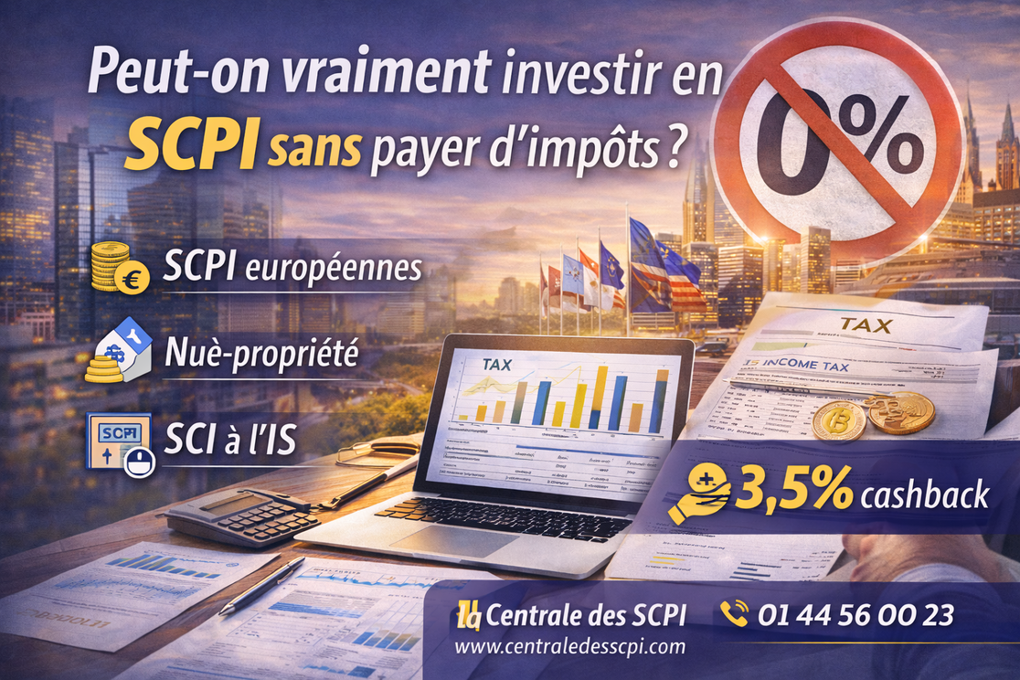 Peut-on vraiment investir en SCPI sans payer d’impôts ?