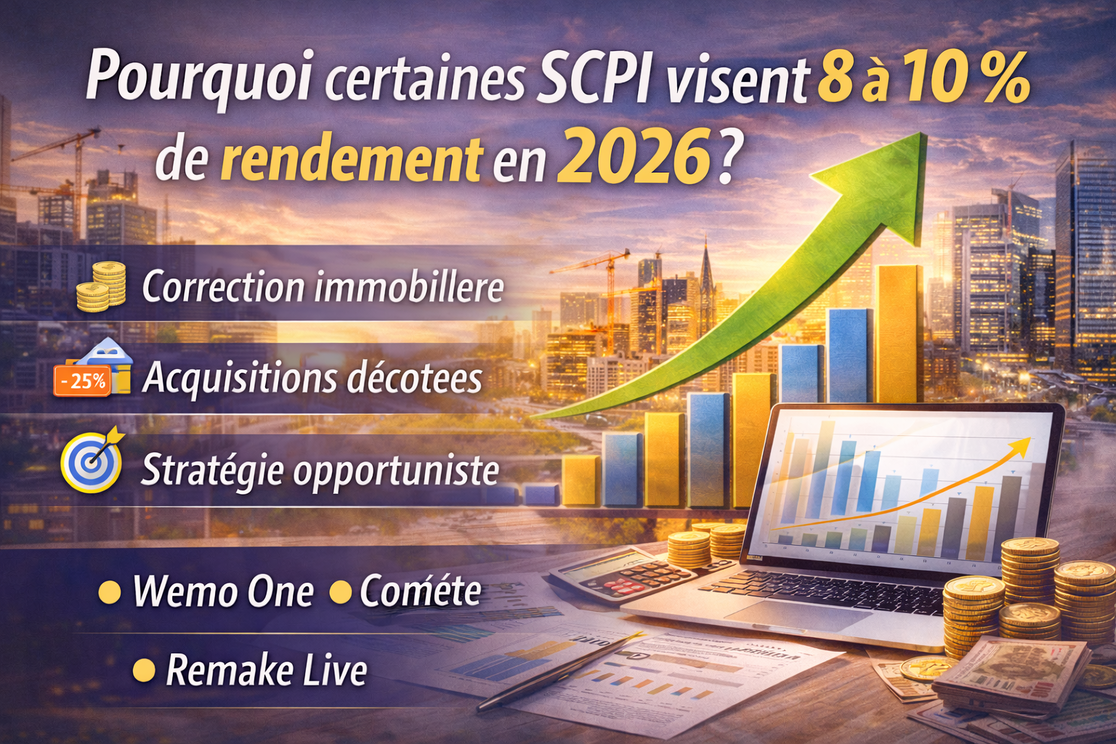 Pourquoi certaines SCPI visent 8 à 10 % de rendement en 2026 ?