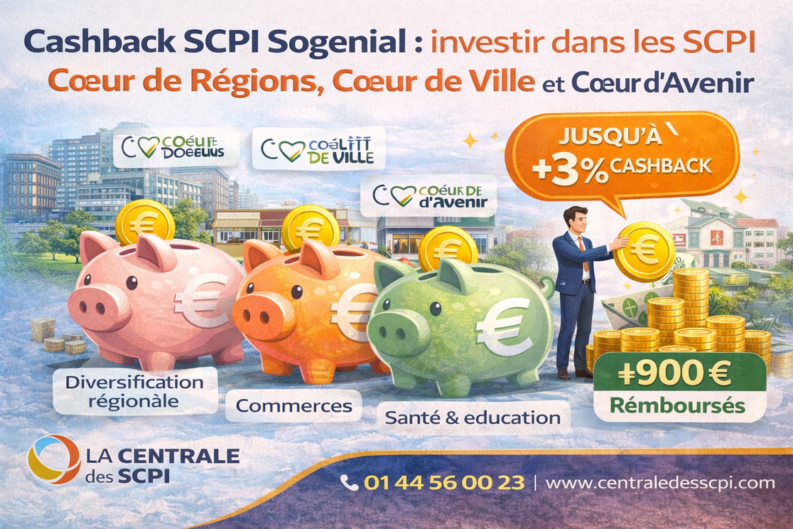 Cashback SCPI Sogenial : comment investir dans les SCPI Sogenial ?