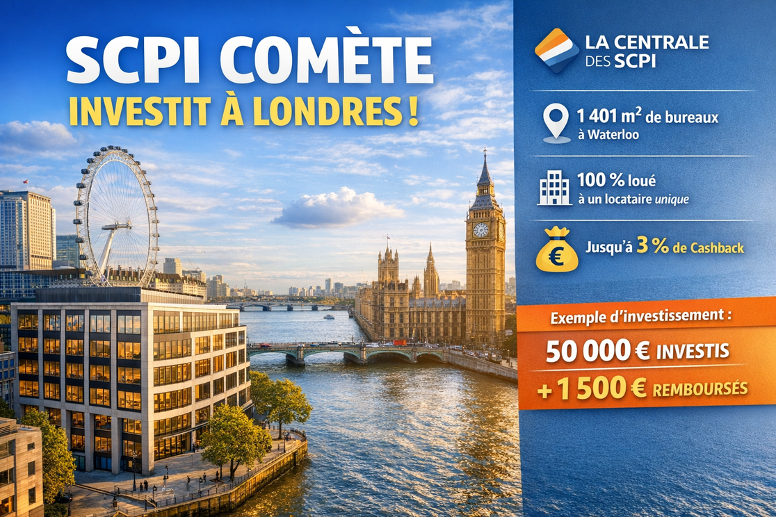 SCPI Comète : une nouvelle acquisition à Londres