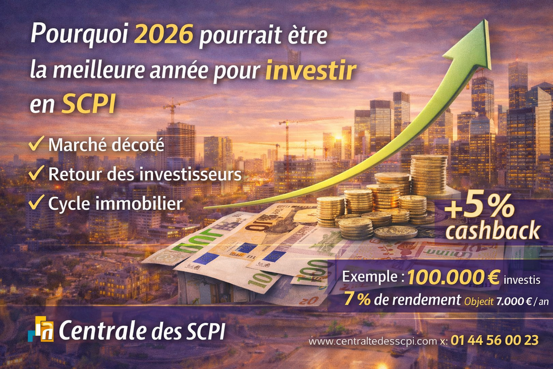 Pourquoi 2026 pourrait être la meilleure année pour investir en SCPI ?