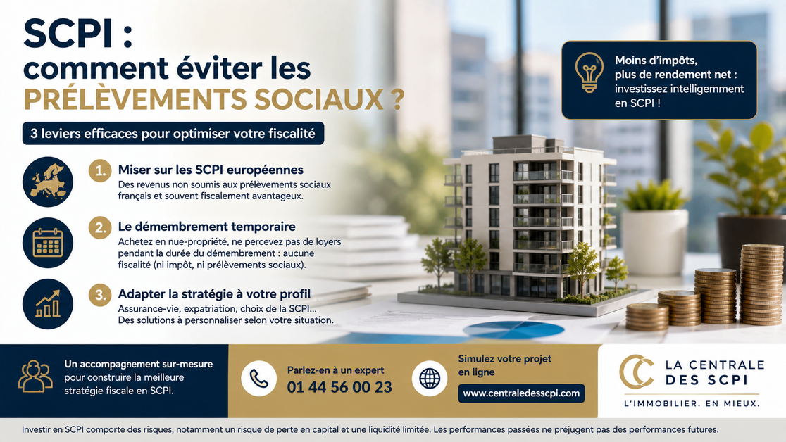 SCPI : comment éviter les prélèvements sociaux ?