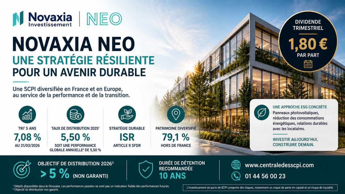 SCPI Novaxia NEO : une stratégie résiliente