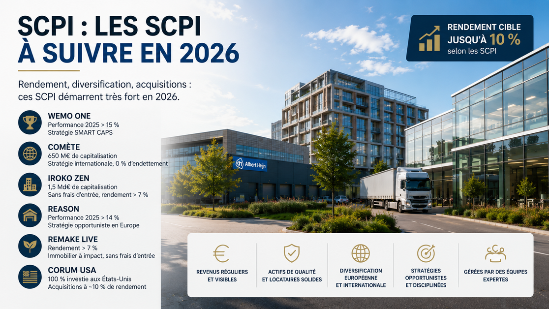 SCPI : les SCPI qui démarrent très fort en 2026