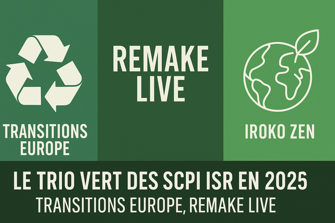 Transitions Europe, Remake Live, Iroko Zen : le trio vert des SCPI ISR en 2025