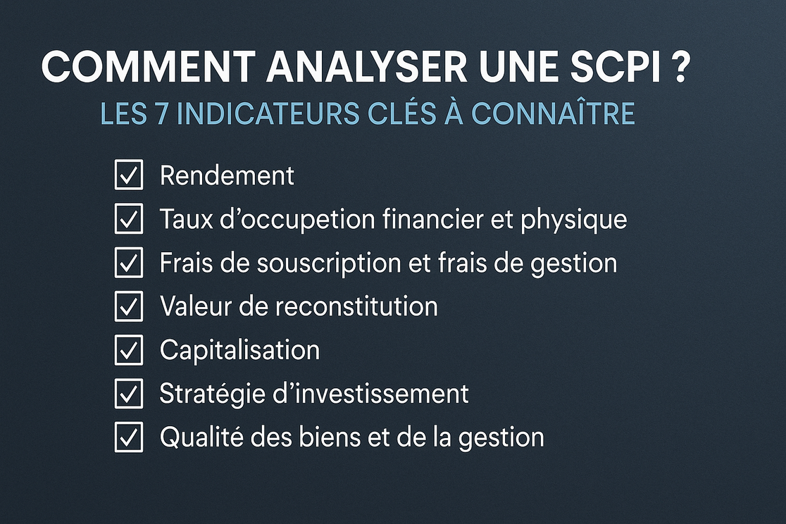 Comment analyser une SCPI ? Les 7 indicateurs clés à connaître