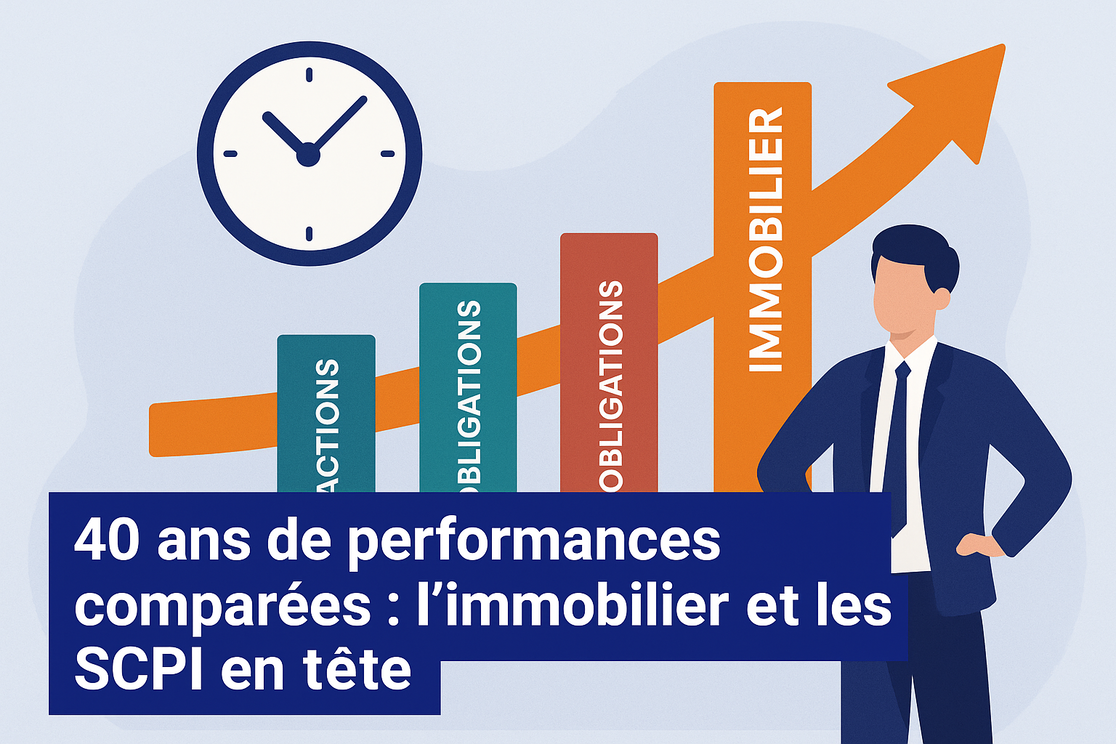40 ans de performances comparées : pourquoi l’immobilier et les SCPI conservent tout leur intérêt face aux autres placements ?