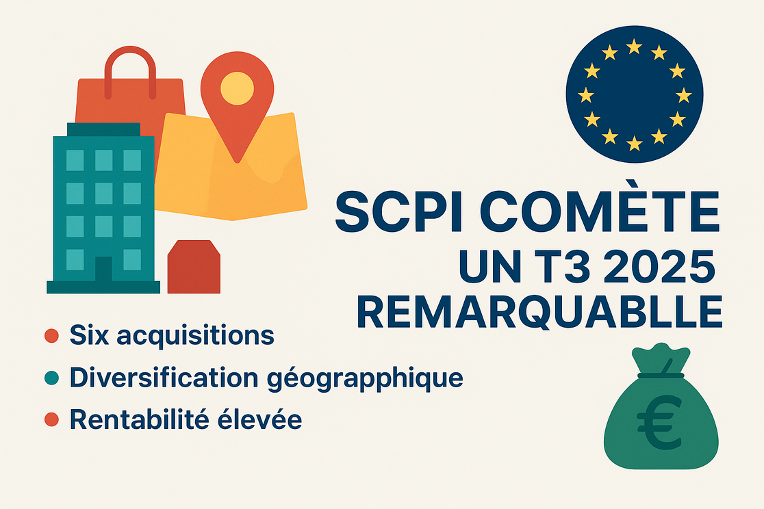 SCPI Comète : un troisième trimestre 2025 sous le signe du dynamisme et de la diversification