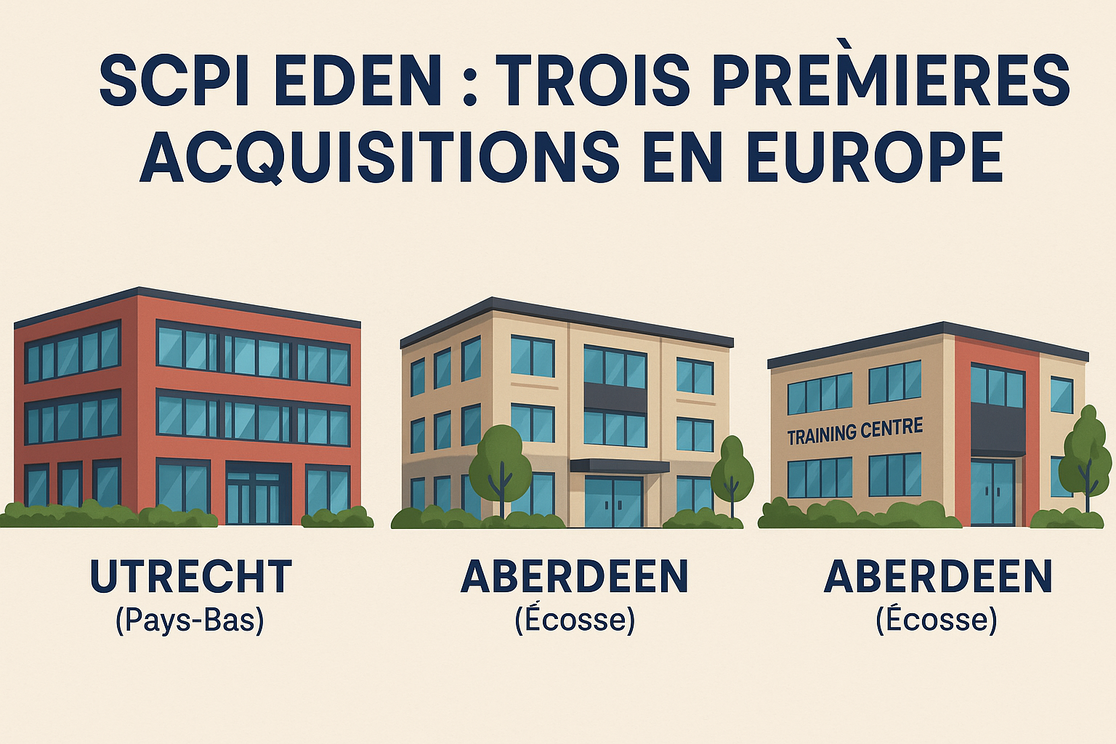 SCPI Eden : trois premières acquisitions ambitieuses en Europe, la machine est lancée !