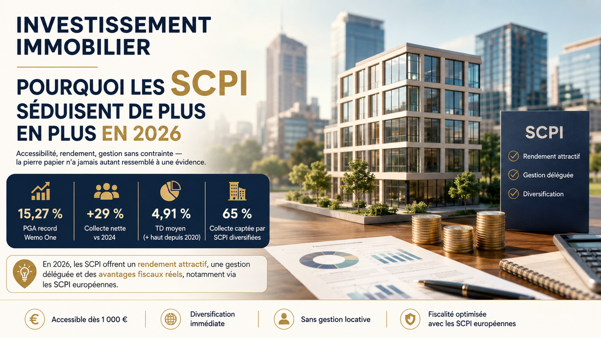 Investissement immobilier : pourquoi les SCPI séduisent de plus en plus en 2026