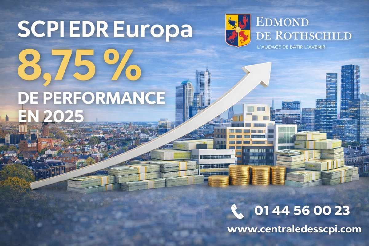 SCPI EDR Europa : 8,75 % de rendement en 2025