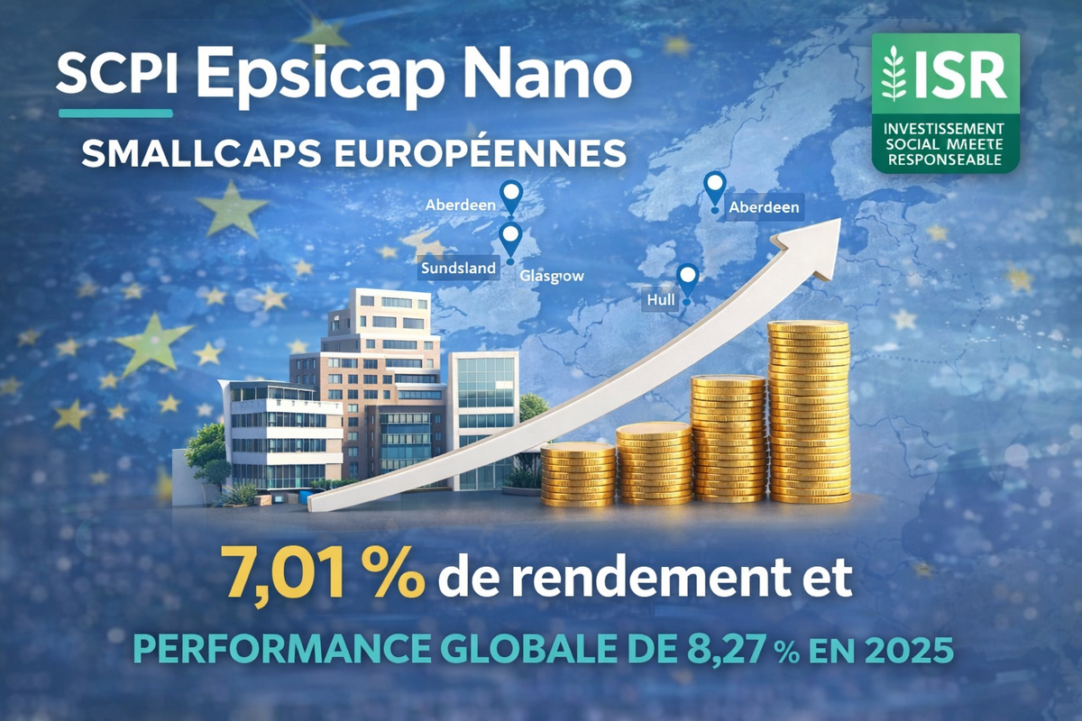 SCPI Epsicap Nano : 7,01 % de rendement et une performance globale de 8,27 % en 2025