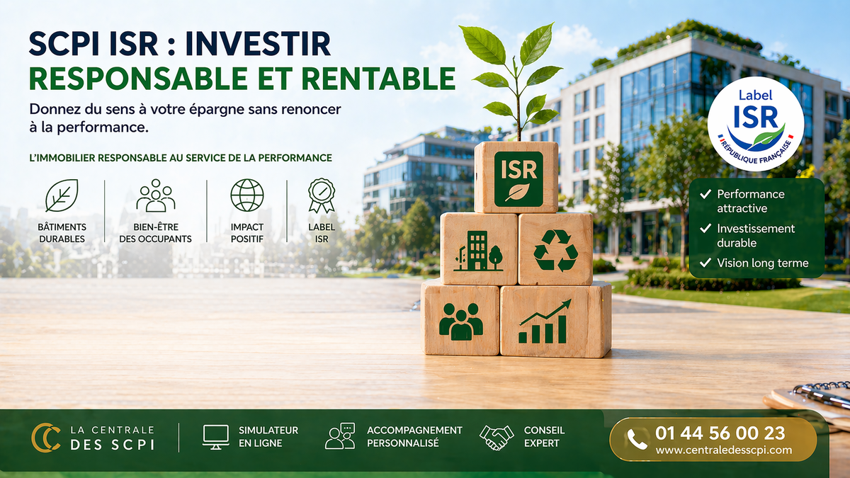 SCPI ISR : investir responsable et rentable en 2026