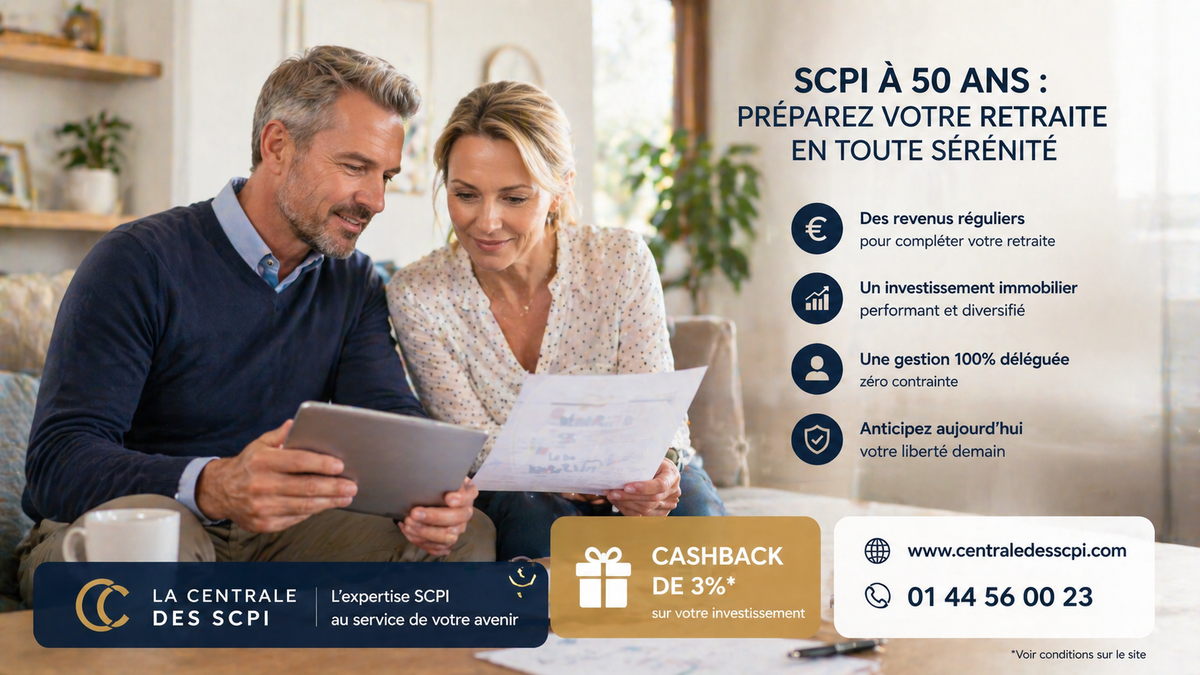 SCPI à 50 ans : la stratégie idéale pour préparer sa retraite