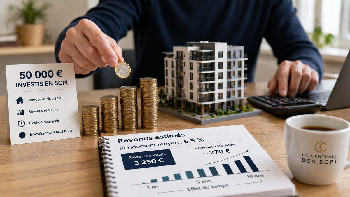 50 000 € en SCPI : combien ça rapporte vraiment ?