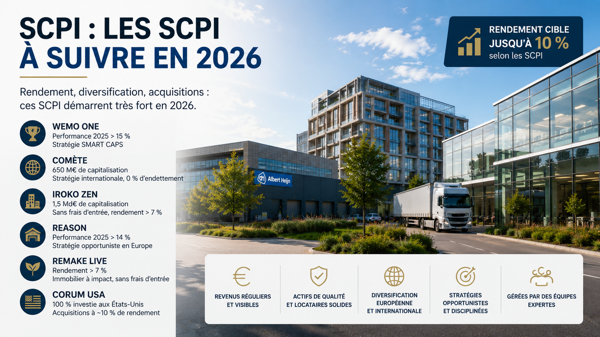SCPI : les SCPI qui démarrent très fort en 2026