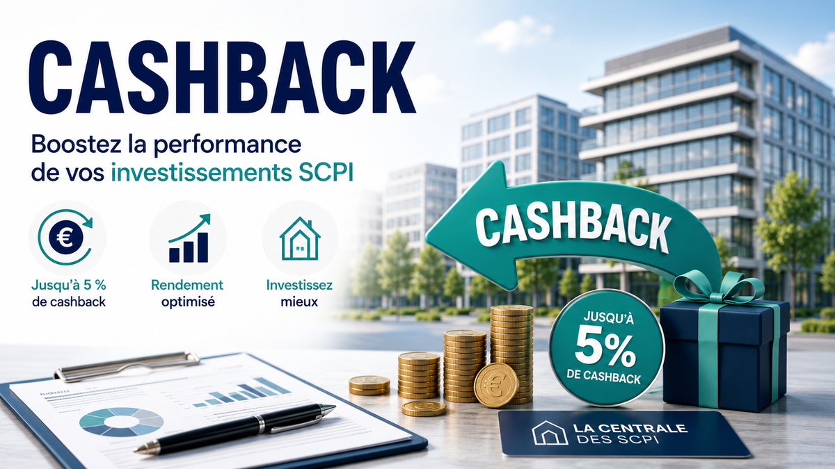 La Centrale des SCPI : le meilleur cashback SCPI ?