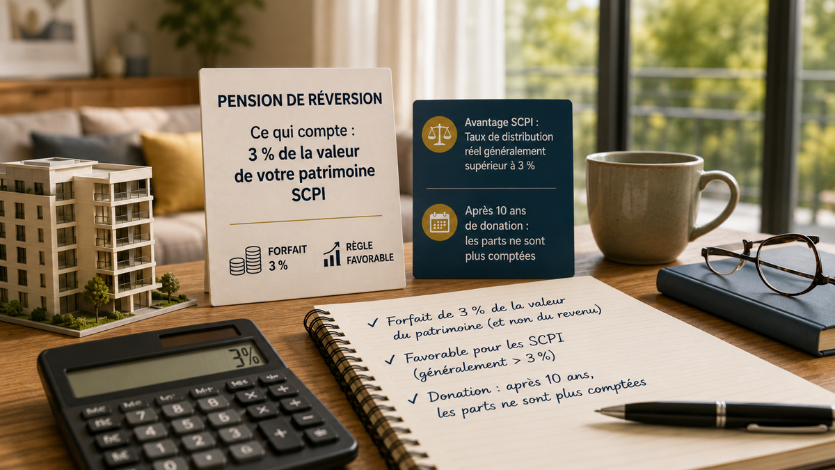 Pension de réversion et SCPI : pourquoi vos parts comptent moins que vous ne le pensez