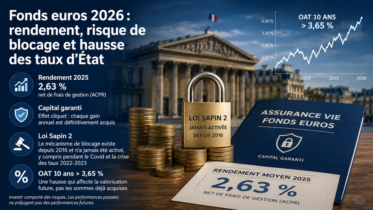 Fonds euros 2026 : rendement, risque de blocage et hausse des taux d'État