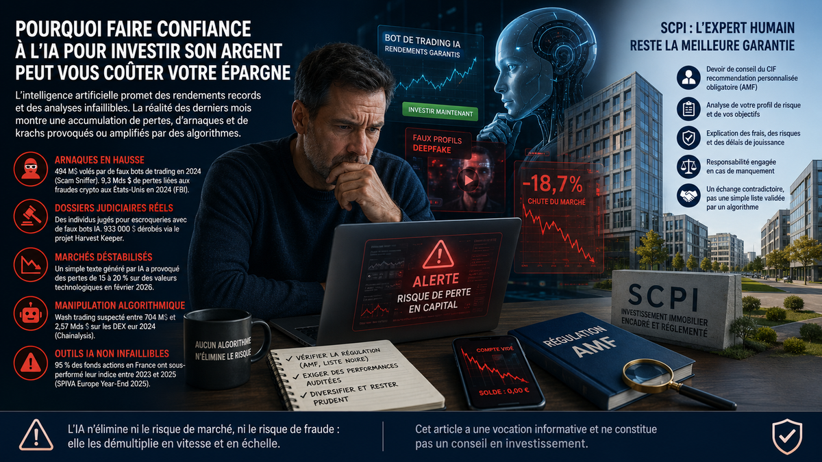 Investir avec l'IA : pourquoi la confiance aveugle peut coûter votre épargne