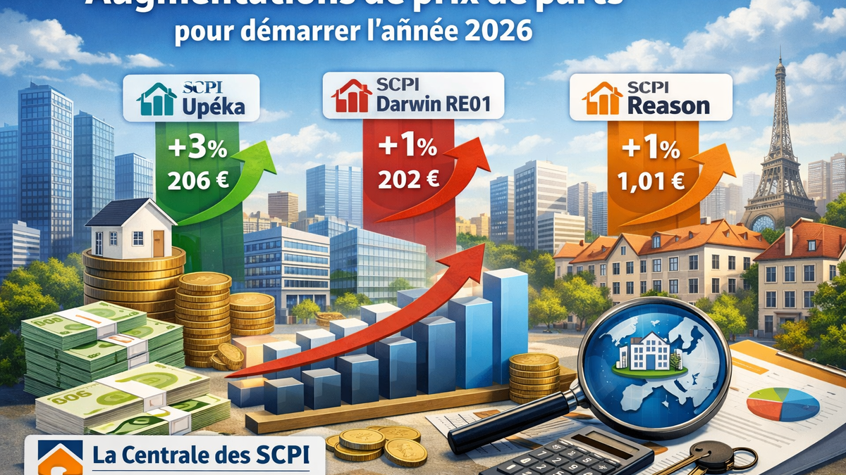 SCPI : premières hausses de prix de parts en 2026