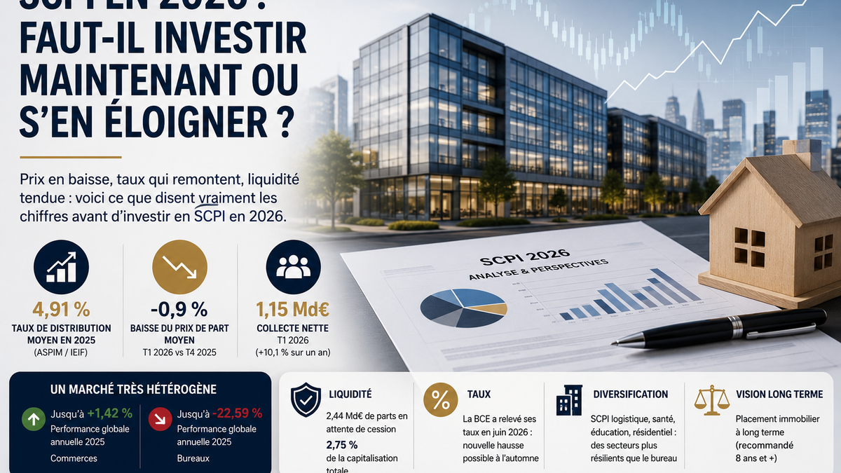 SCPI en 2026 : faut-il investir maintenant ou s'en éloigner ?