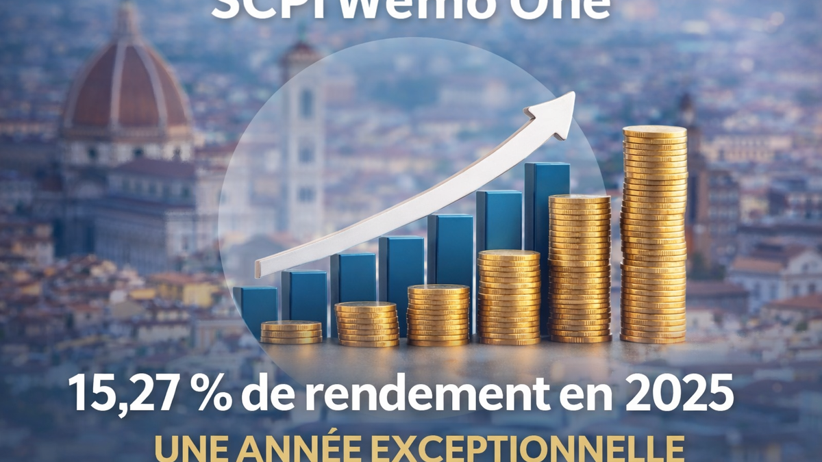 SCPI Wemo One : 15,27 % de rendement en 2025 !