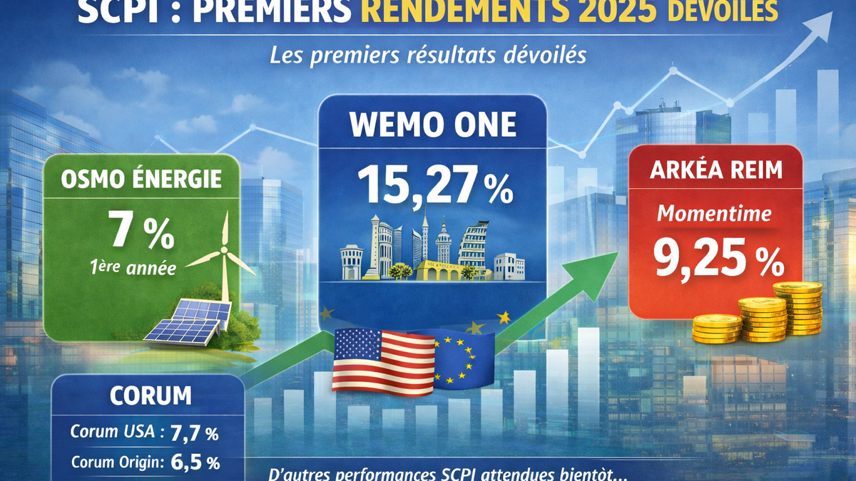 SCPI : premiers rendements 2025 révélés: un signal fort pour les investisseurs