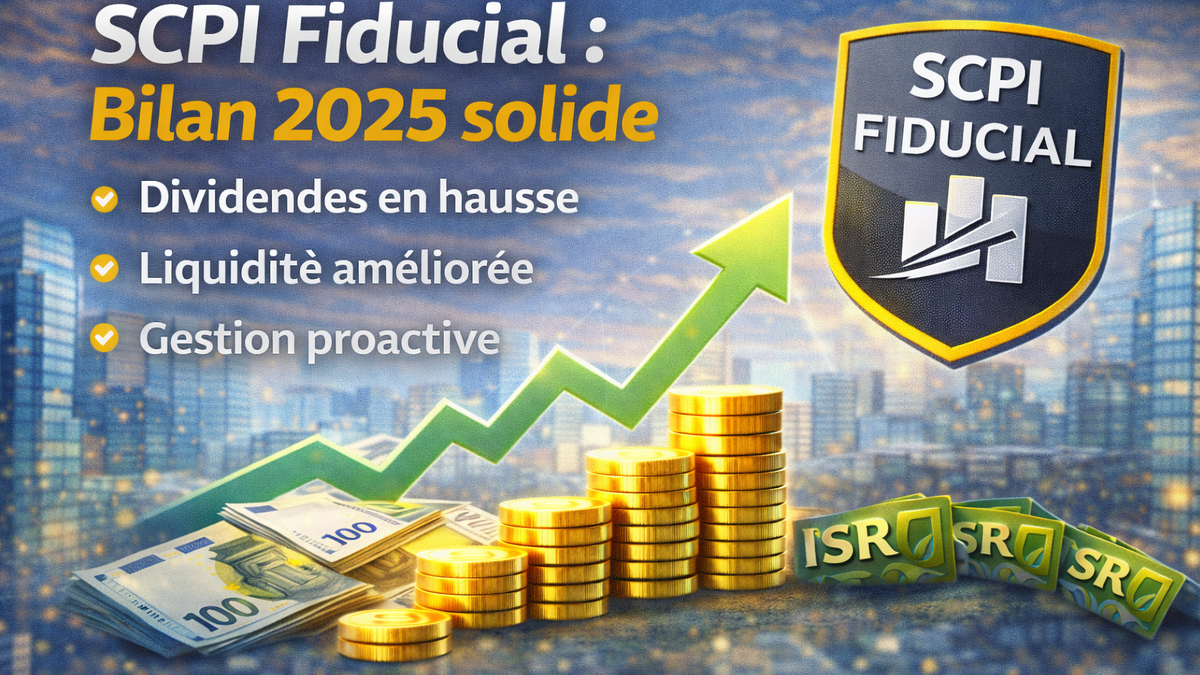SCPI Fiducial : bilan 2025 solide, dividendes stables ou en hausse et liquidité en amélioration