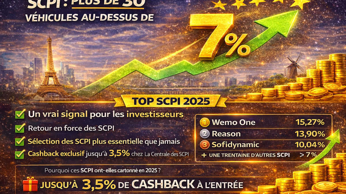 SCPI : plus de 30 SCPI au-dessus de 7 % de performance en 2025, un vrai signal pour les investisseurs