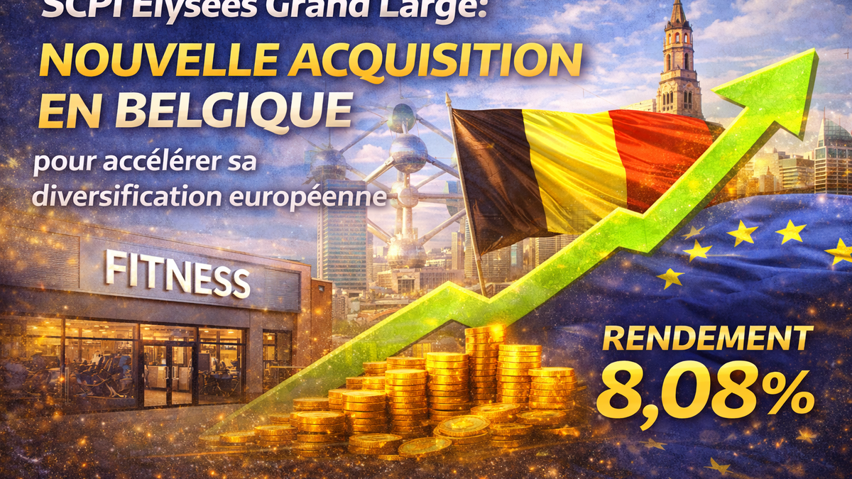 SCPI Elysées Grand Large : une nouvelle acquisition en Belgique pour accélérer sa diversification européenne