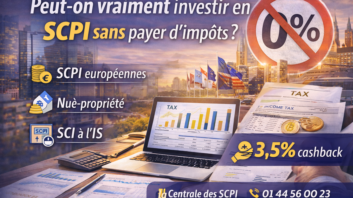 Peut-on vraiment investir en SCPI sans payer d’impôts ?