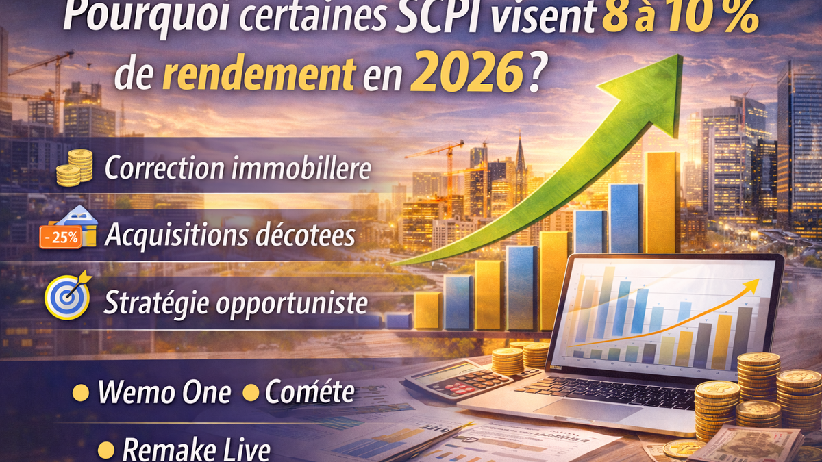 Pourquoi certaines SCPI visent 8 à 10 % de rendement en 2026 ?