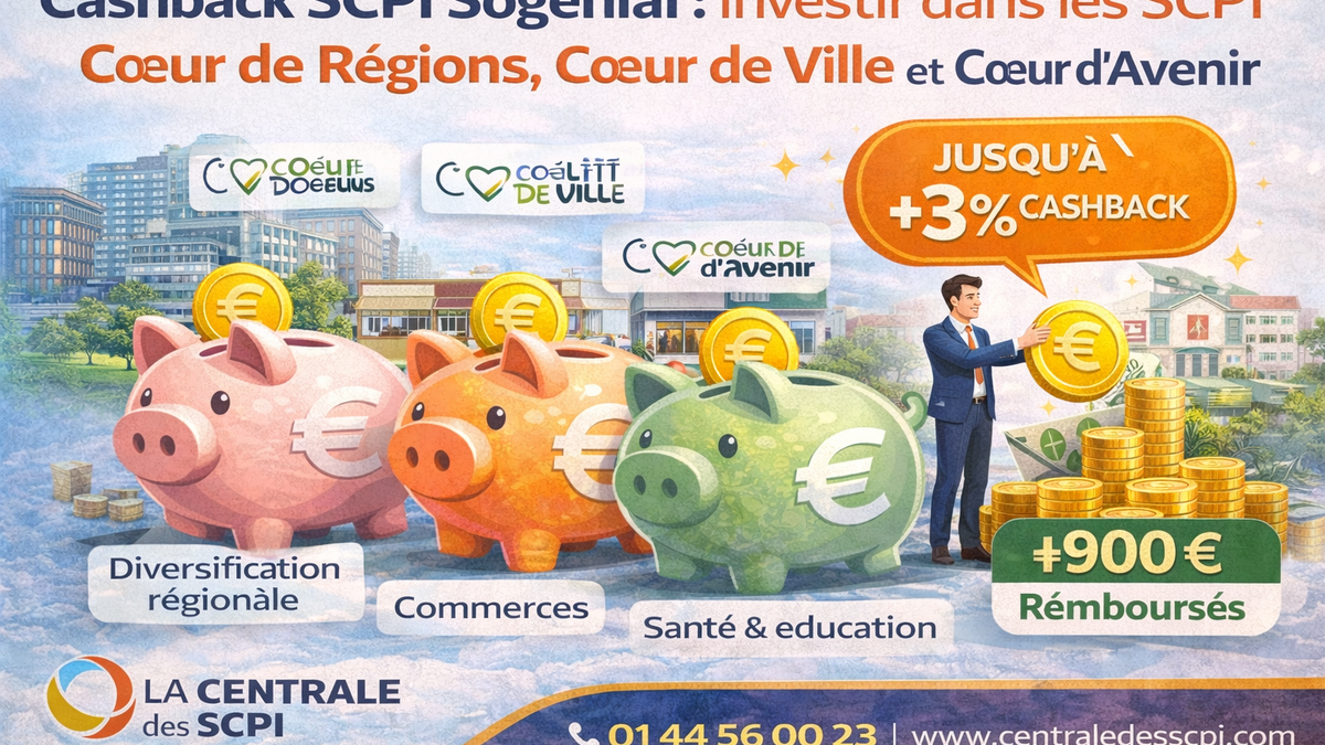 Cashback SCPI Sogenial : comment investir dans les SCPI Sogenial ?