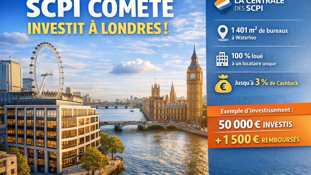 SCPI Comète : une nouvelle acquisition à Londres