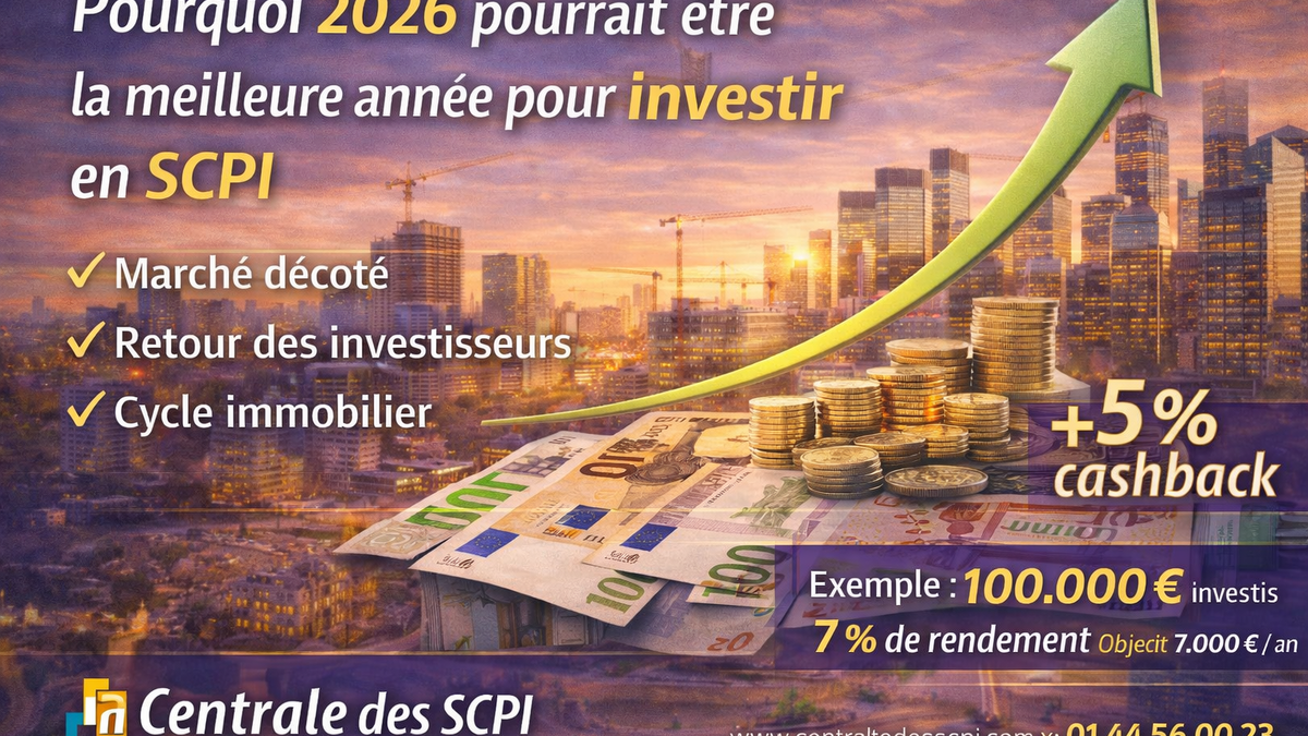 Pourquoi 2026 pourrait être la meilleure année pour investir en SCPI ?