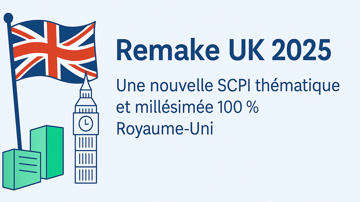 Remake UK 2025 : une nouvelle SCPI thématique et millésimée 100 % Royaume-Uni