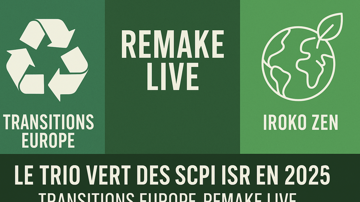 Transitions Europe, Remake Live, Iroko Zen : le trio vert des SCPI ISR en 2025