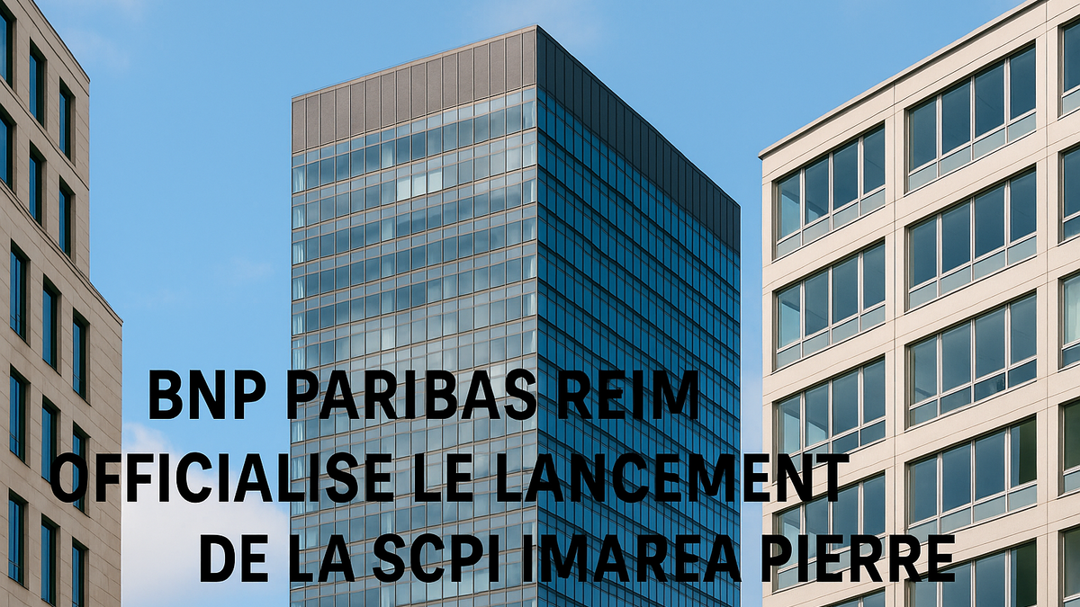 BNP Paribas REIM officialise le lancement de la SCPI IMAREA Pierre