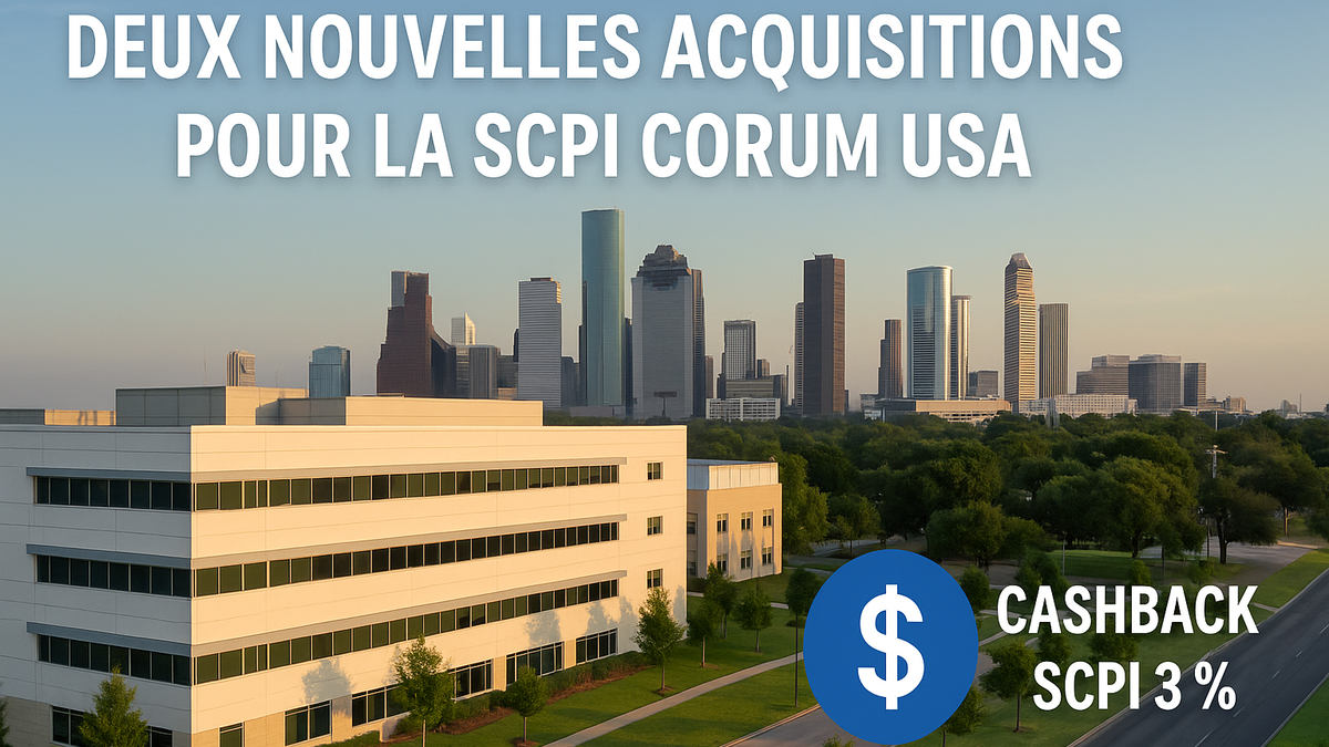 Deux nouvelles acquisitions pour la SCPI Corum USA