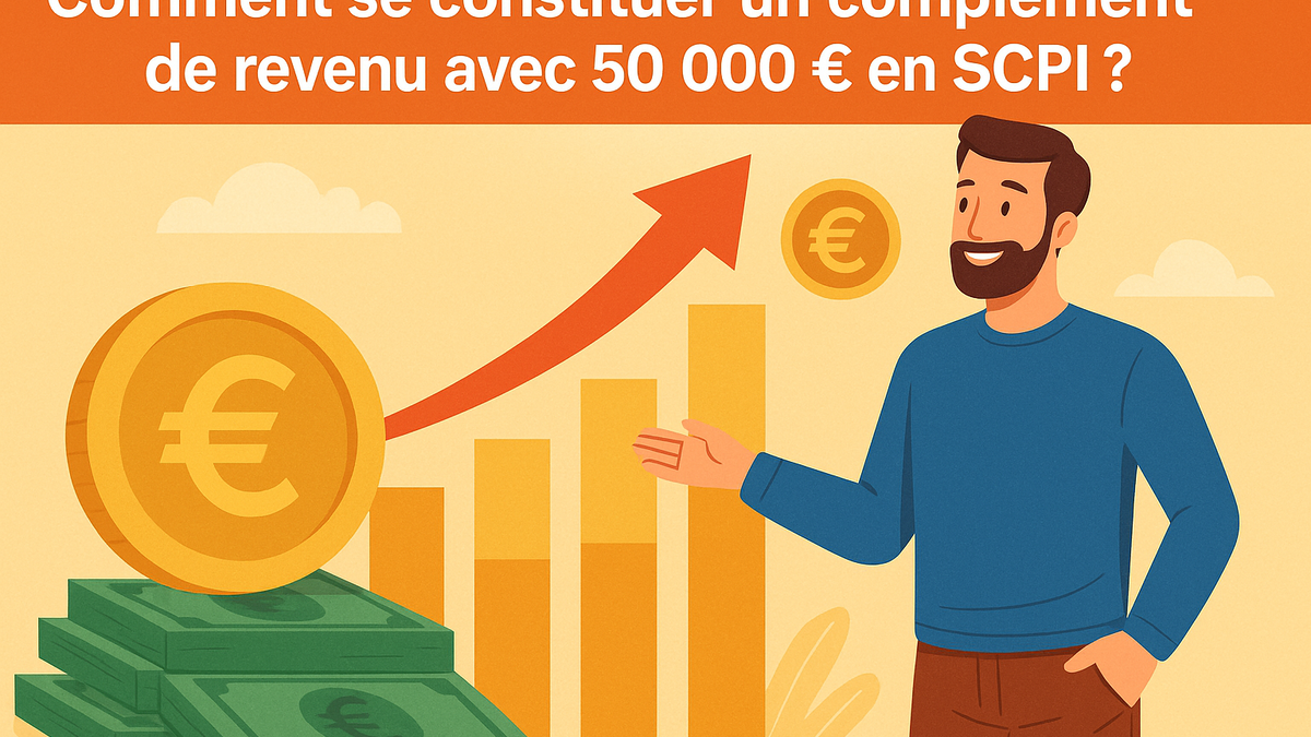Comment se constituer un complément de revenu avec 50 000 € en SCPI ?