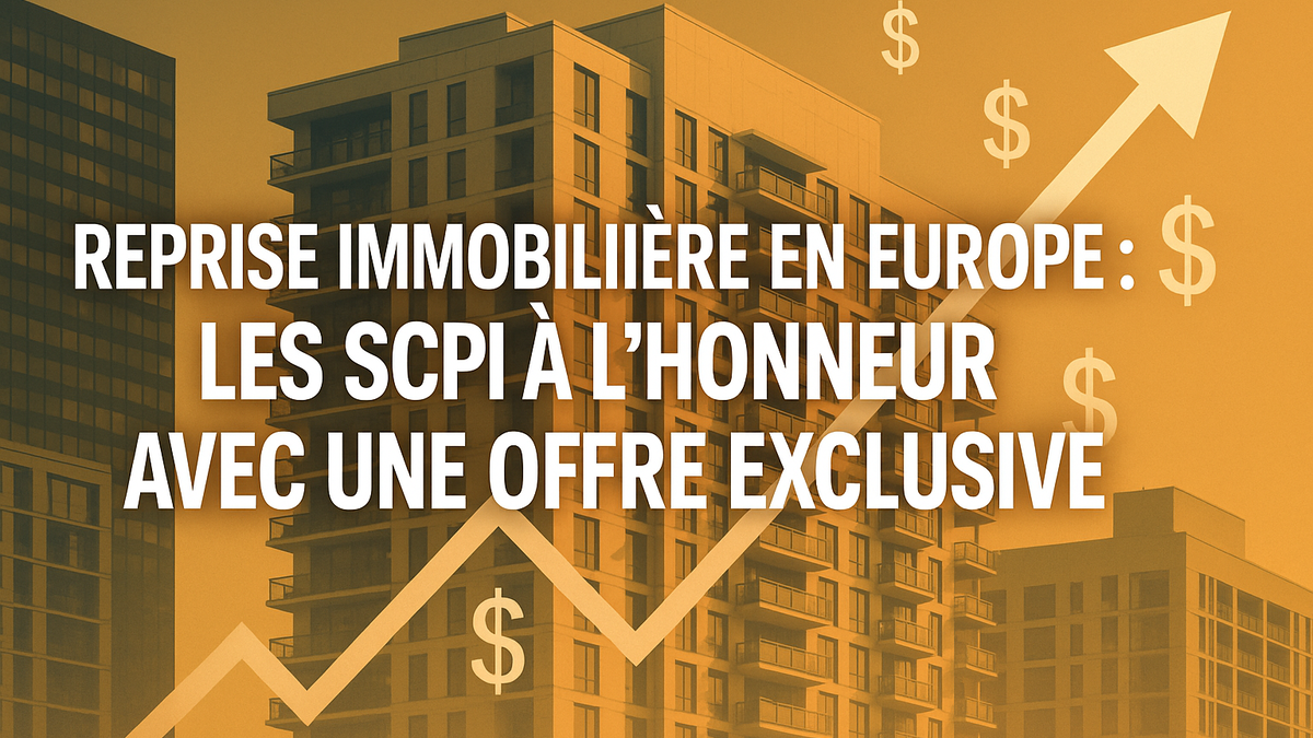 L’Europe immobilière redémarre… et les SCPI en profitent pleinement !